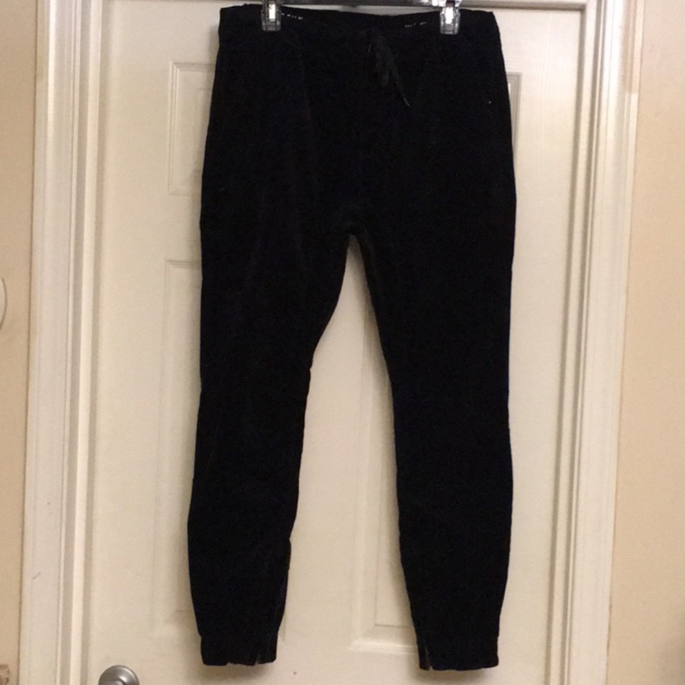 Pacsun men's navy blue velvet joggers